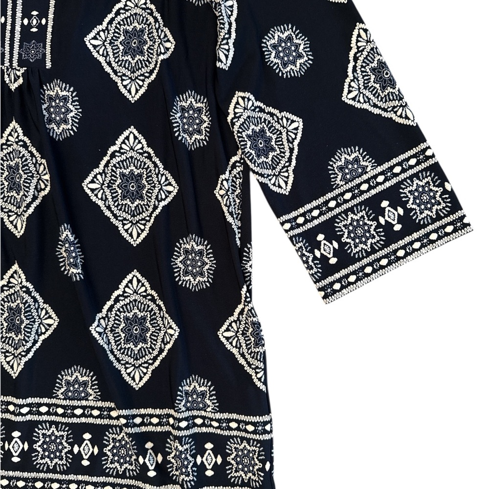 Ruby Rd. Navy Blouse & White Top Size L - Picture 3 of 6